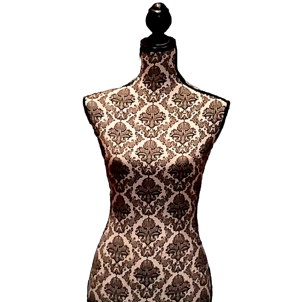 Doll Mannequin Half Body Torso Dress Form Clothing Display, Pinnable, BLK/WHT